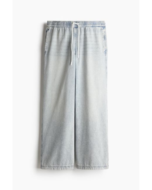 H&M Denim Pull-on Broek in het Multicolor