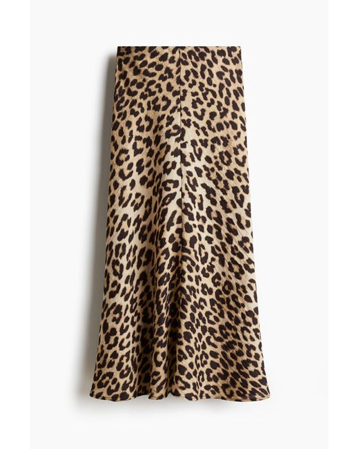 H&M Slip-on Rok in het Natural