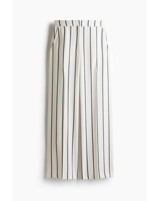 H&M White Weite Hose