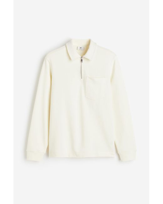 H&M Katoenen Poloshirt in het White voor heren