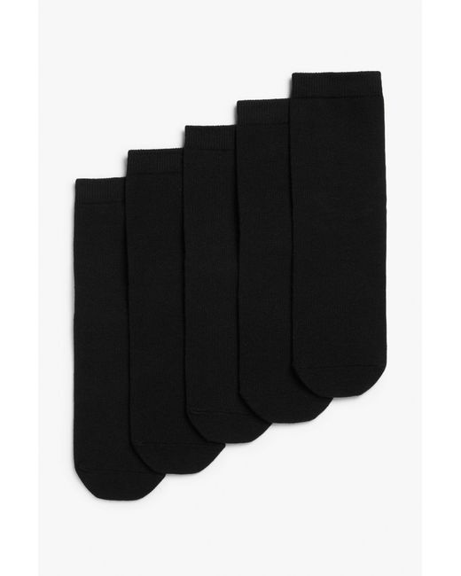 H&M 5-pack Monki Socks in Black | Lyst Canada