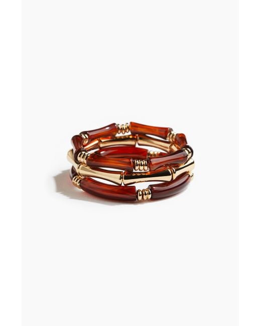 H&M Set Van 3 Armbanden in het Red