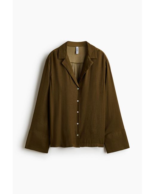 H&M Green Freizeitbluse