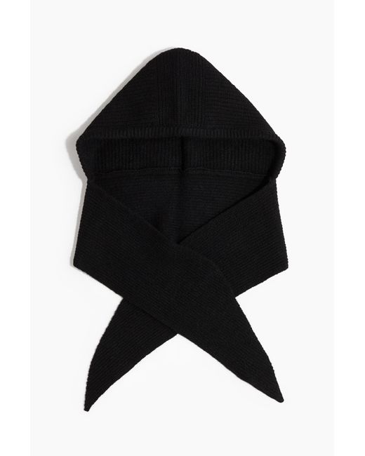 H&M Black Kapuzenschal