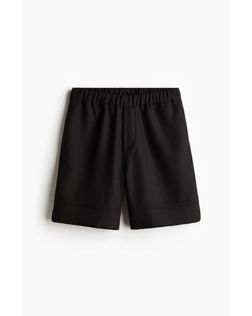 Short de longueur genou Relaxed Fit H&M pour homme en coloris Black