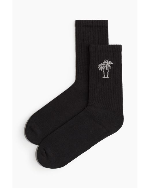 H&M Socken in Black für Herren