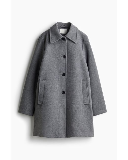H&M Gray Knielanger Mantel