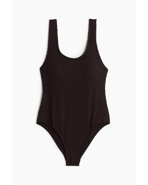 H&M Black Badeanzug mit wattierten Cups
