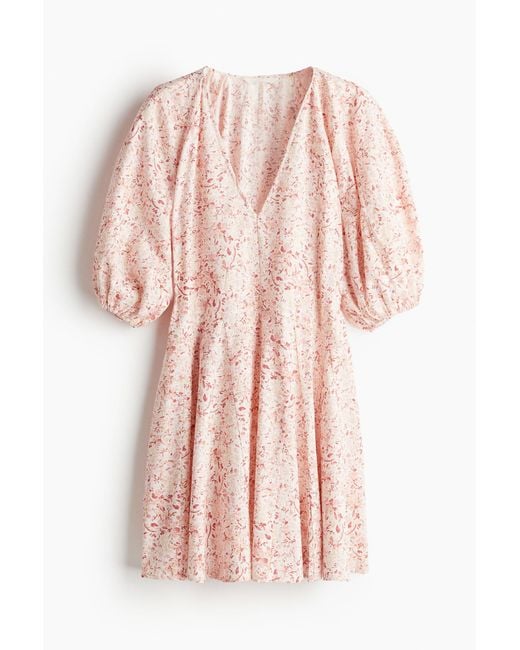 H&M Pink Kleid mit ausgestelltem Jupe