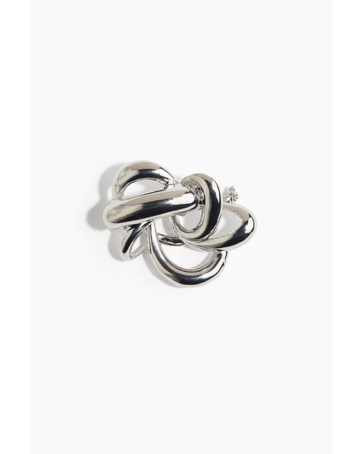 H&M Metallic Metallbrosche