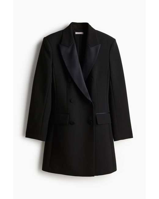 H&M Black Smokingkleid