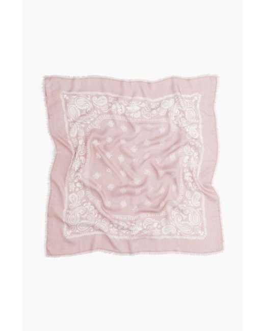 H&M Pink Gemustertes Tuch