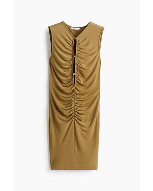 Minirobe À Effet Drapé H&M en coloris Metallic