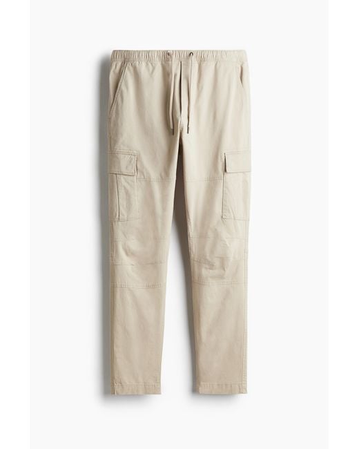 H&M Utilitybroek in het Natural voor heren