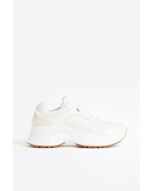 H&M Chunky Sneakers in het White