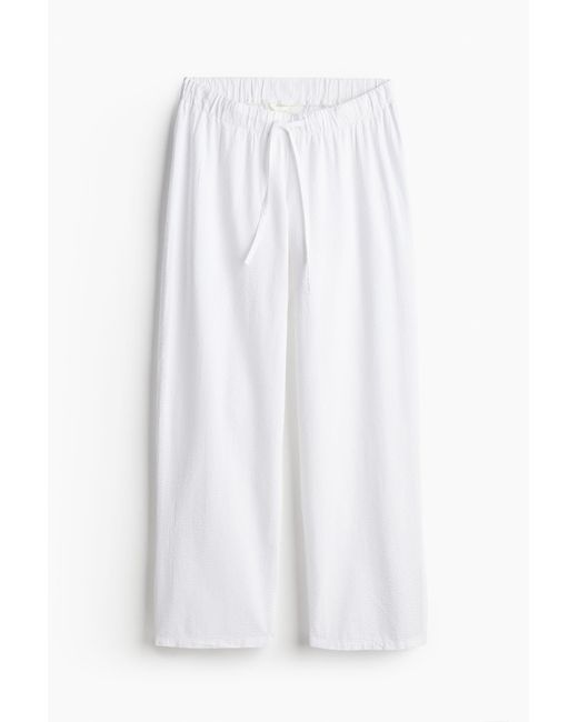 MAMA Pantalon de pyjama Before & After H&M en coloris White