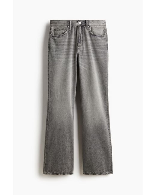 H&M Bootcut Regular High Jeans in het Gray voor heren
