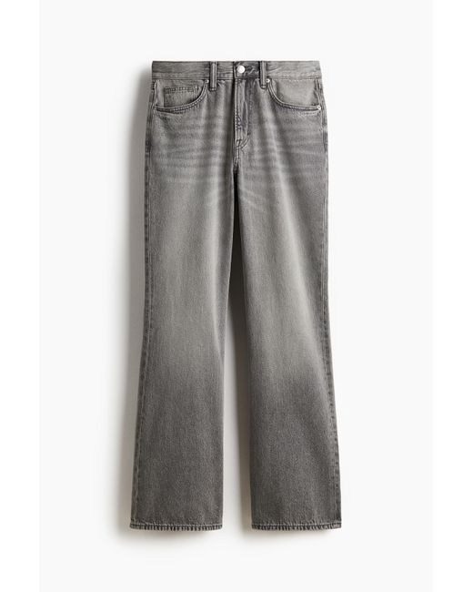 H&M Bootcut Regular High Jeans in Gray für Herren