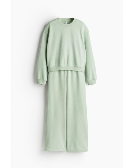 Ensemble 2 Pièces En Molleton H&M en coloris Green