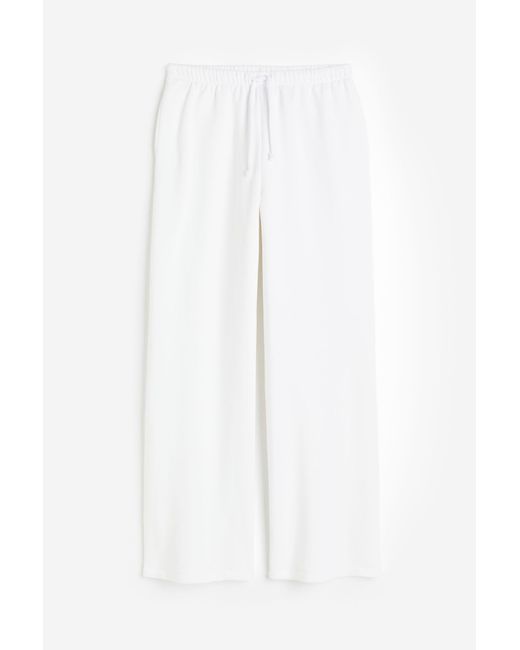 Pantalon jogger ample H&M en coloris White