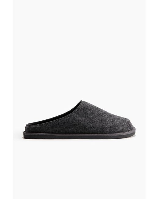 H&M Filzhausschuhe in Black für Herren