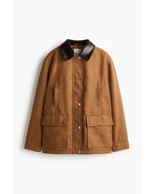 H&M Brown Oversized Jacke