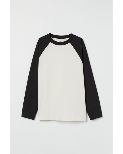 H&M Black Shirt mit Blockfarben