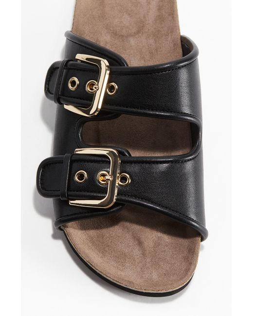H&M Black Pantoletten