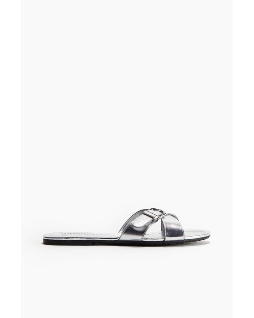 Buckle-detail sandals H&M en coloris White