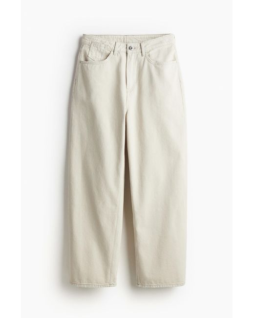 H&M Natural Baggy Low Jeans