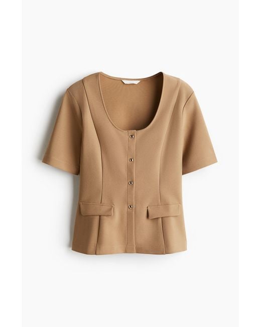 H&m Kurzarm Cardigan Damen Kurzarm Strickjacke H&m