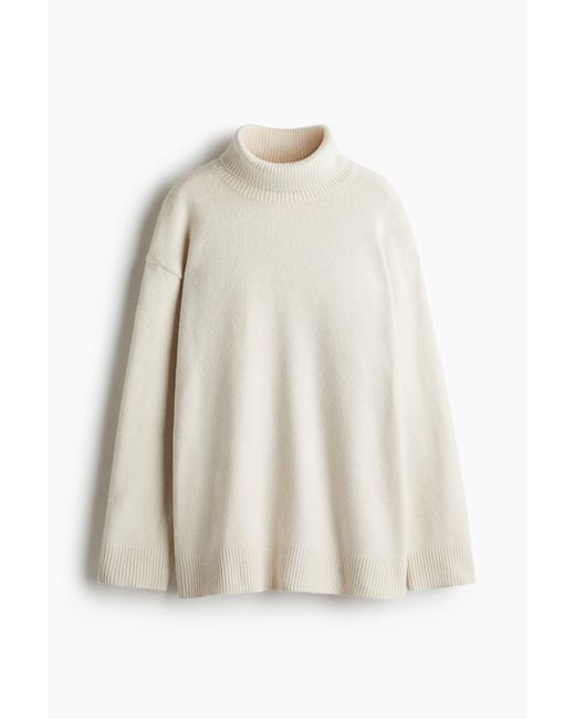 Pull col roulé loose H&M en coloris White