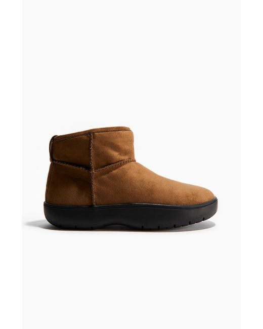 H&M Warmgevoerde Boots in het Brown