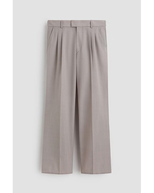 H&M Anzughose aus Wollmischung in Gray für Herren