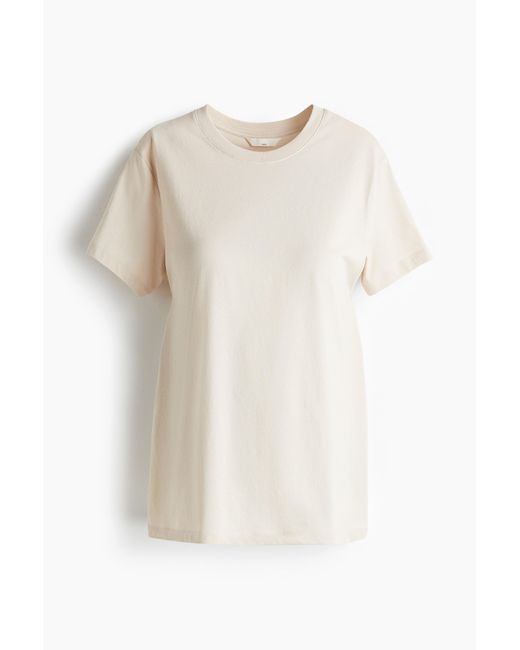 H&M White MAMA Baumwoll-T-Shirt