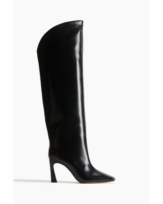 H&M Black Kniehohe Stiefel