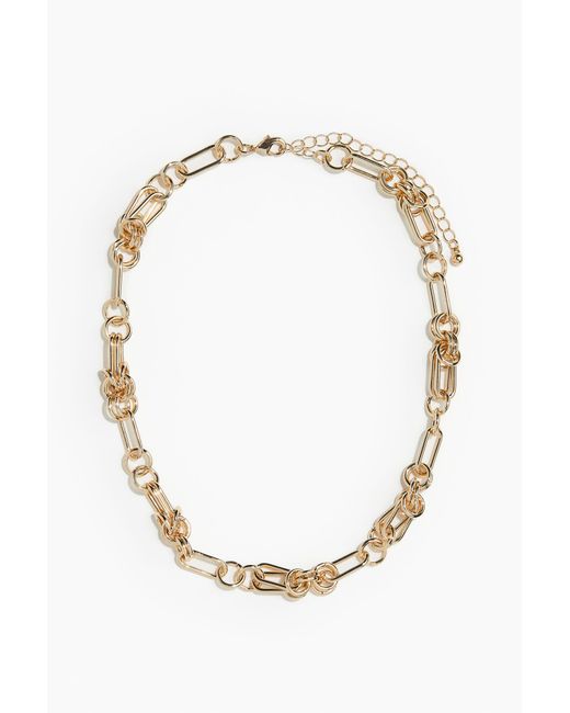 H&M Metallic Halskette mit Ringen