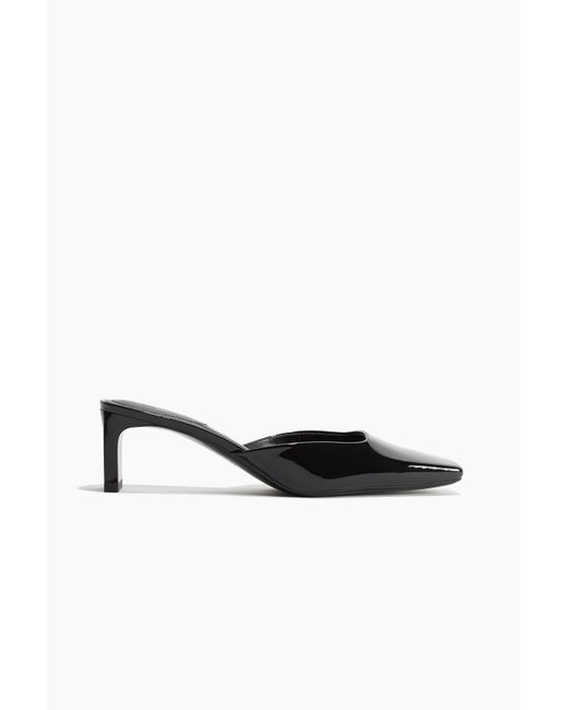H&M White Eckige Mules