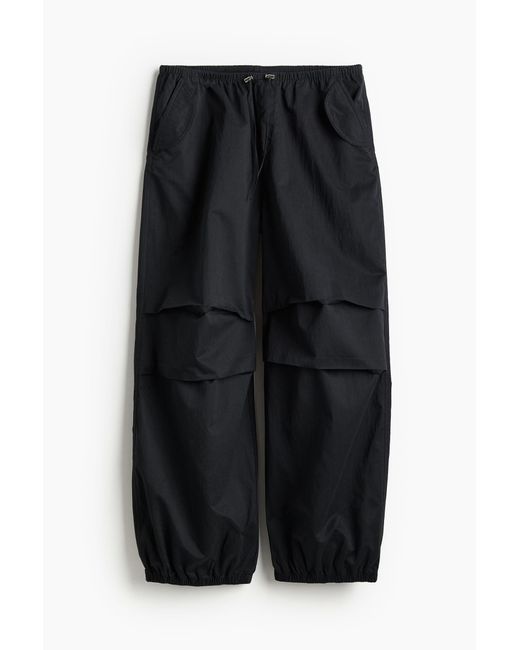 Pantalon parachute H&M en coloris Black
