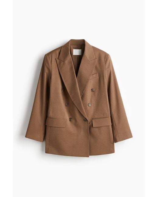 H&M Brown Oversized Twillblazer
