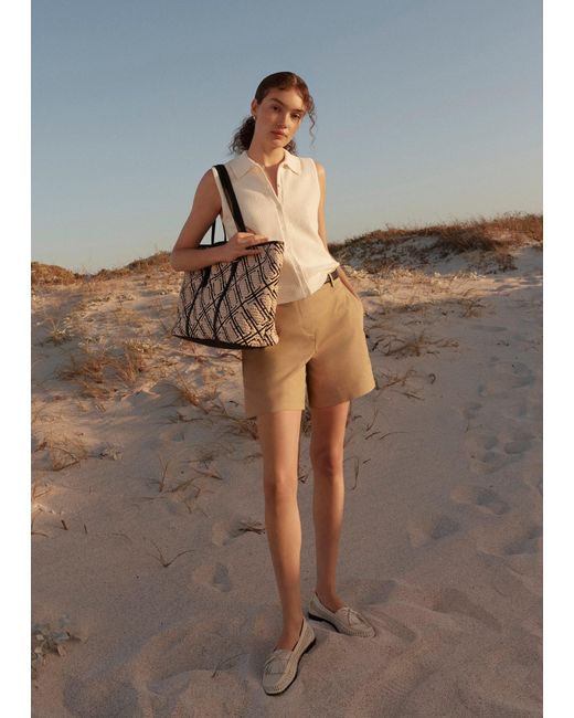 Hobbs Gray Viva Cotton Shorts