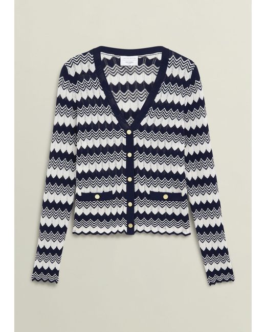 Hobbs Blue Osterley Cardigan
