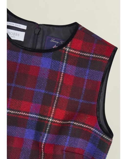 Hobbs Red Ingrid Wool Dress