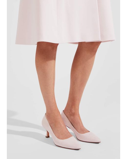 Hobbs Pink Esther Court Shoes