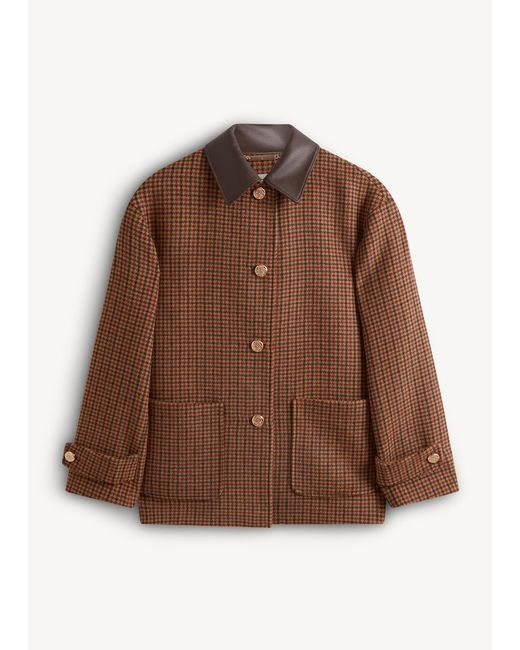 Hobbs Brown Rachel Wool Blend Coat