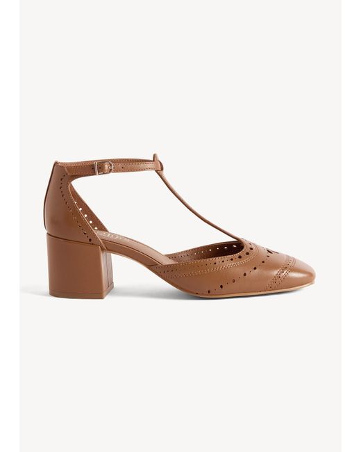 Hobbs Brown Astrea Leather T-Bar Courts