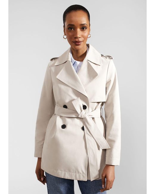 Hobbs Blue Norma Short Trench