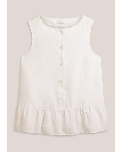 Hobbs Natural Saige Linen Blouse