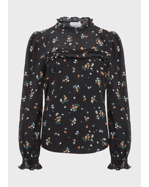 Hobbs Black Henley Top
