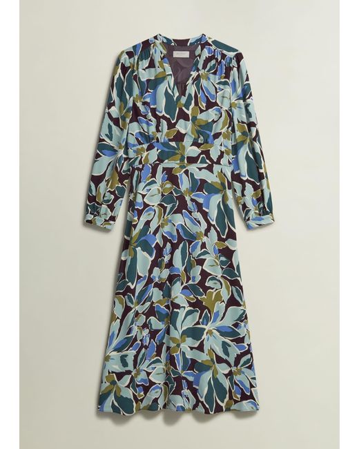 Hobbs Blue Lea Dress